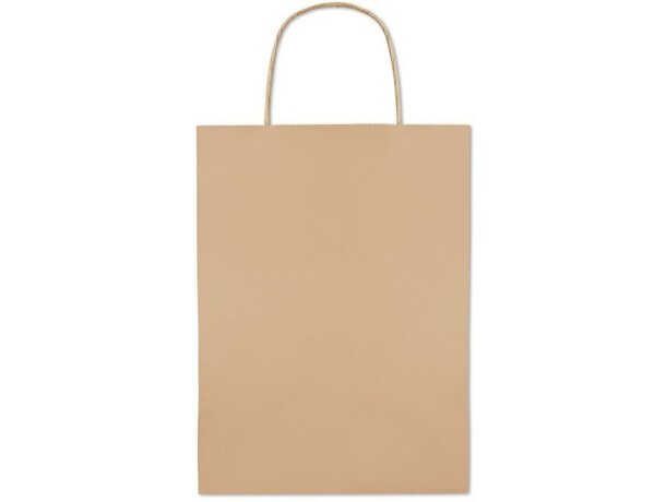 Bolsa de papel tamaño mediano beige