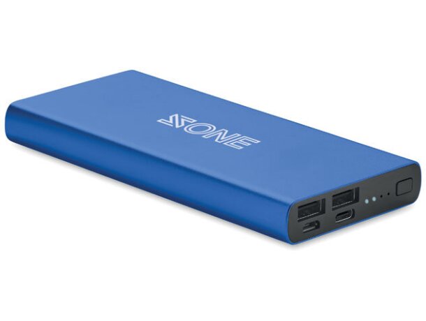 Power bank de 10000 mAh Powerflat 8 C Azul real detalle 9