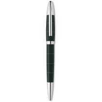 Bolígrafo con diseño cuadrícula personalizado negro Bolígrafo con diseño cuadrícula personalizado negro