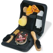 Estuche limpia calzado con cepillo personalizado negro Estuche limpia calzado con cepillo personalizado negro