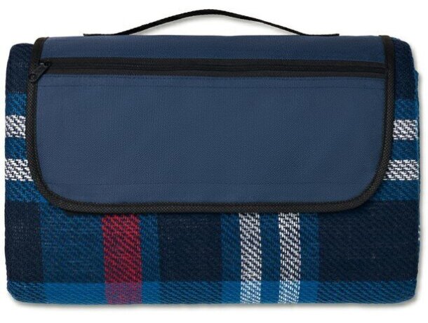   Manta de picnic plegable personalizada azul