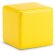 Antiestrés con forma de cubo de un color amarillo