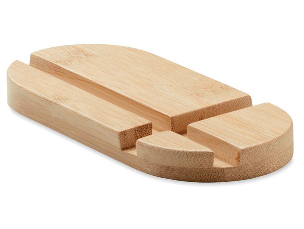 Soporte Robin bambú ajustable con logotipo impreso para tablet Madera detalle 7