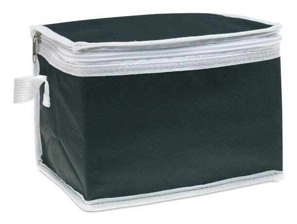 Nevera de non woven para 6 latas negra merchandising