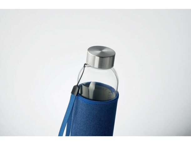 Botella cristal con funda 500ml Utah Denim grabado