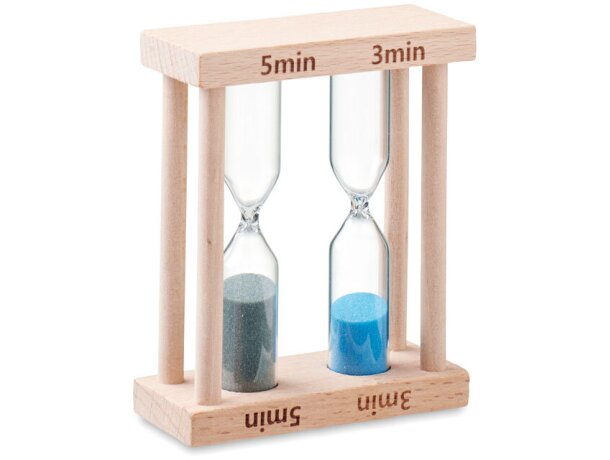Reloj de arena doble madera natural regalos corporativos Madera detalle 2
