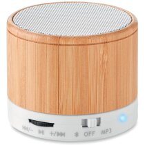 Altavoz Bambú Red. Bluetooth personalizado