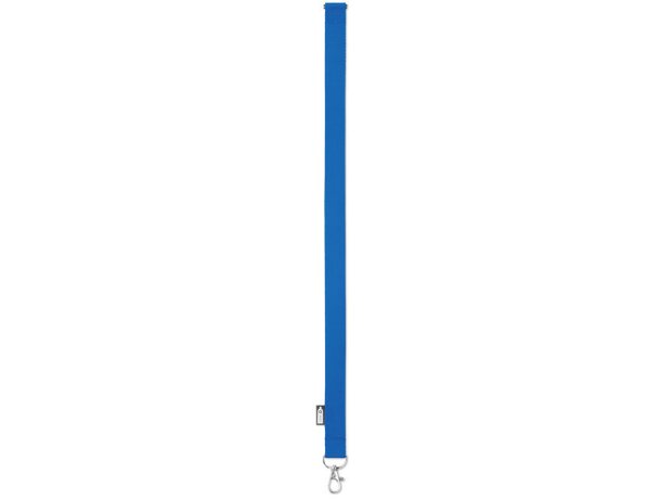 Lanyard de RPET 20 mm Lany Rpet Azul real detalle 12