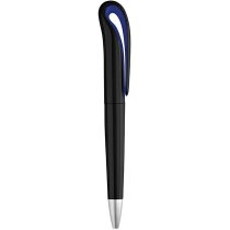 Bolígrafo con clip cisne negro azul azul personalizado