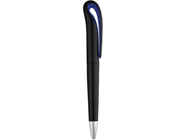 Bolígrafo con clip cisne negro azul azul personalizado
