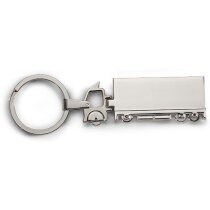 Llaveros de metal en forma de camión brilloso