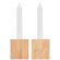 Set de 2 velas Pyramide Madera detalle 2