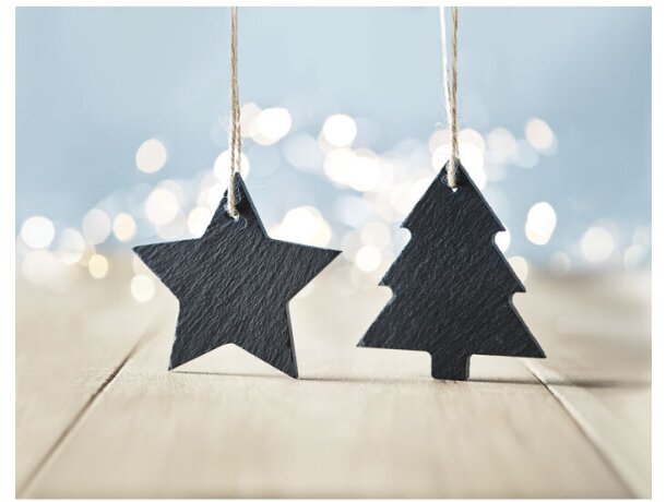 Colgante Slatestar con brillo único para iluminar tu estilo Negro detalle 3