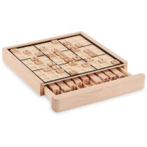 Sudoku madera natural 99 fichas numeradas viaje