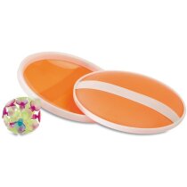 Juego de raquetas con bola de ventosa personalizado azul Juego de raquetas con bola de ventosa personalizado azul