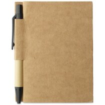 Cuaderno reciclado con bolígrafo a juego barato negro Cuaderno reciclado con bolígrafo a juego barato negro