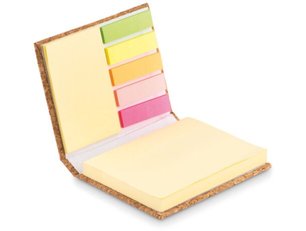 Set de notas adhesivas con tapa de corcho Visioncork Beige detalle 2