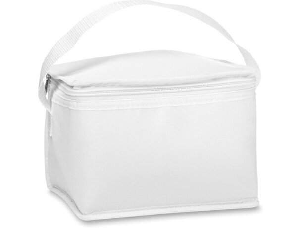 Bolsa nevera con asa de mano blanca