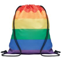 Bolsa cuerdas rainbow de RPET Bow personalizado