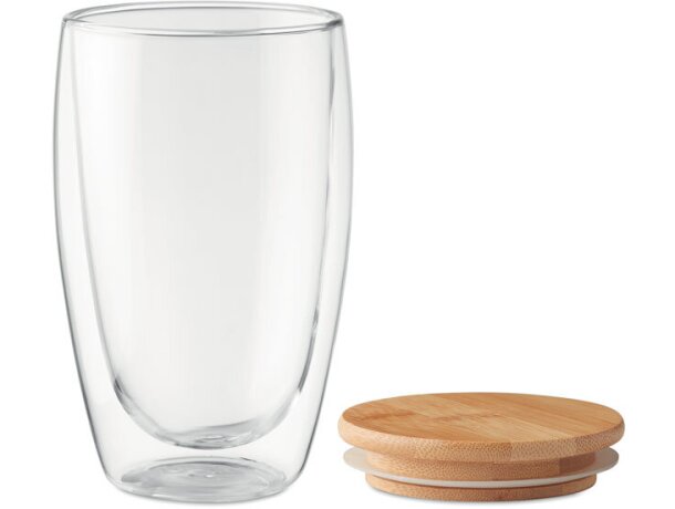 Vaso cristal doble capa 450 ml Tirana Large grabada