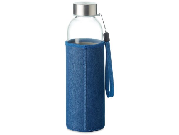 Botella cristal con funda 500ml Utah Denim personalizado