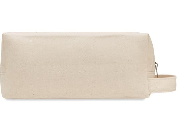 Neceser cremallera de canvas orgánico 220 g/m2 BIA Beige detalle 4