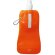 Botella de agua plegable enrollable naranja transparente