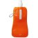 Botella de agua plegable enrollable personalizada naranja transparente