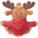 Peluches para bordar personalizable Rudolph con sudadera con capucha Rojo detalle 1