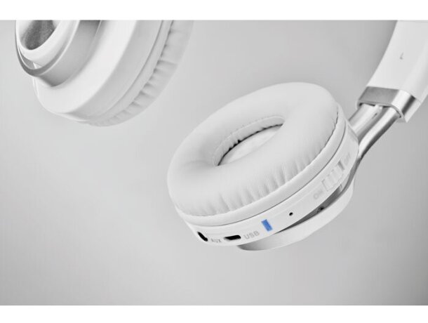 Auriculares Bluetooth Blanco detalle 5