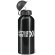 Bidón de agua personalizado de metal 600 ml grabada negro