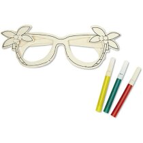 Gafas de madera para colorear grabada madera Gafas de madera para colorear grabada madera