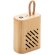 Altavoz bluetooth bambú recargable con USB-C Rey