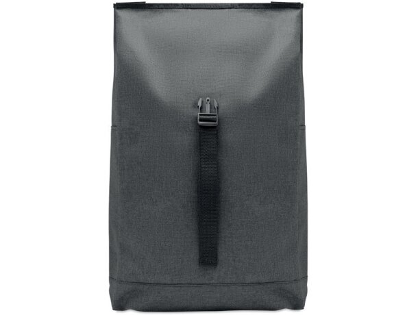 Mochilas deporte rPET 600D Udine Negro detalle 2