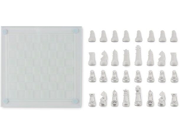 Juego de ajedrez de cristal Scaglass Violeta detalle 3