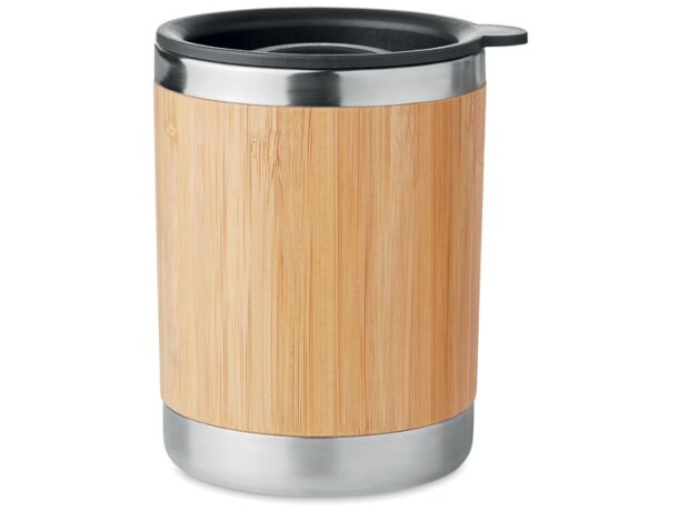 Vaso de acero inox. Lokka Madera detalle 6