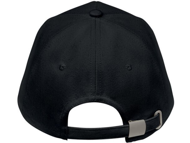 Gorra béisbol de alg. orgánico Bicca Cap Negro detalle 4