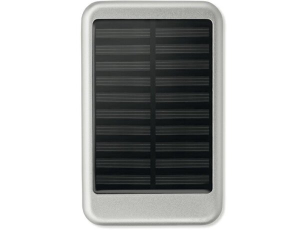 Powerbank recargable solar de 4000 mah con logo