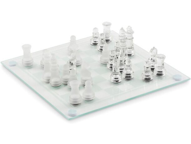 Juego de ajedrez de cristal Scaglass Violeta detalle 2