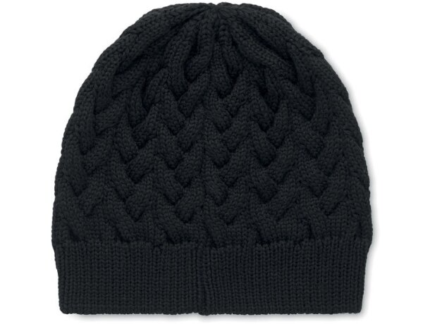 Gorros de invierno rPET Katmai Negro detalle 1