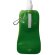Botella de agua plegable enrollable verde transparente