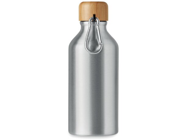 Botella de aluminio 400 ml Amel Plateado mate detalle 1