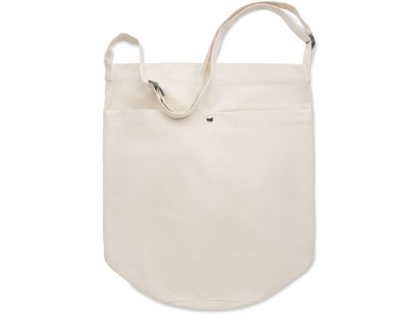 Bolsa bandolera canvas 270 gr Bimba Beige detalle 2