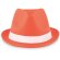 Sombrero De Paja De Color Naranja detalle 4
