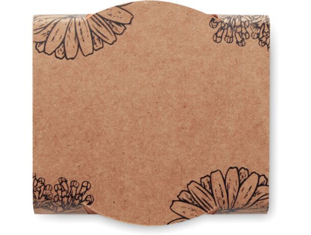Maceta fabricado en la ue de terracota Forget Me Not Madera detalle 1