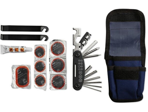 Kit de reparación de bicicletas personalizado azul Kit de reparación de bicicletas personalizado azul