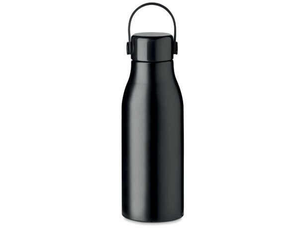 Botella de aluminio 650ml Naidon Negro detalle 1