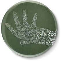 Chapa publicitaria reflectante plateada 58mm