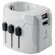 Adaptador y cargador de 3 polos UE y seguro niños Pro Light Blanco detalle 3