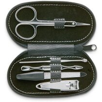Estuche de manicura en 5 piezas personalizado negro Estuche de manicura en 5 piezas personalizado negro